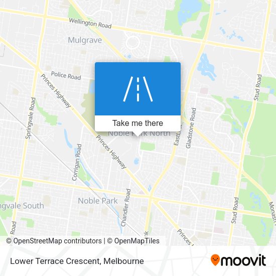 Lower Terrace Crescent map