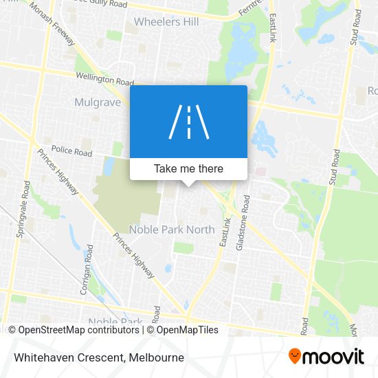 Whitehaven Crescent map