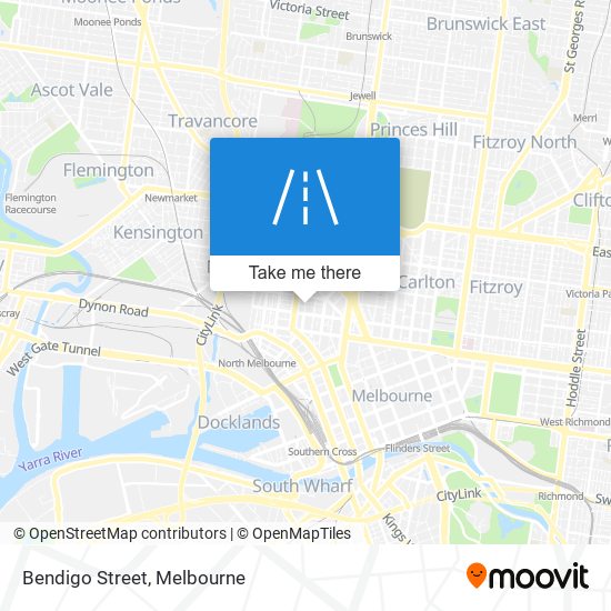 Bendigo Street map