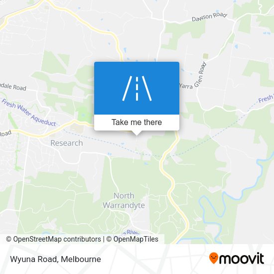 Wyuna Road map