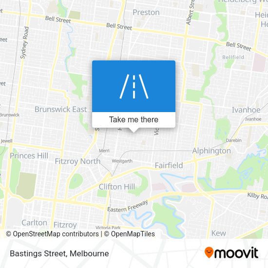 Bastings Street map
