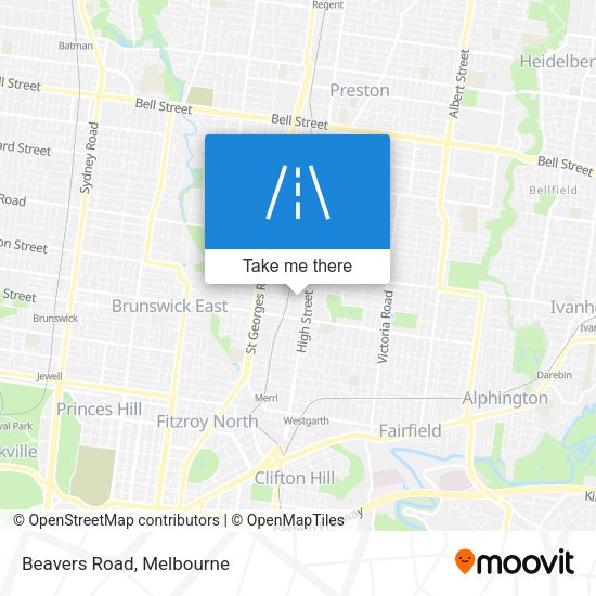 Beavers Road map
