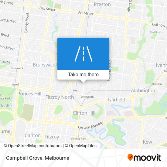 Campbell Grove map