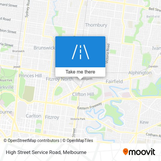 High Street Service Road map