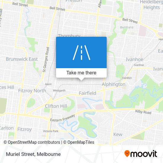Muriel Street map