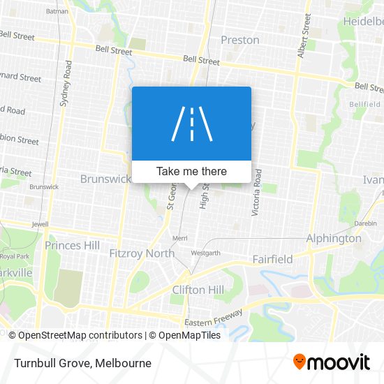 Mapa Turnbull Grove