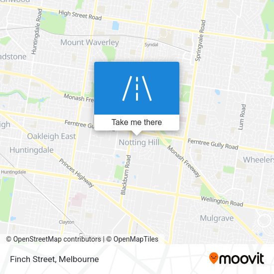 Finch Street map