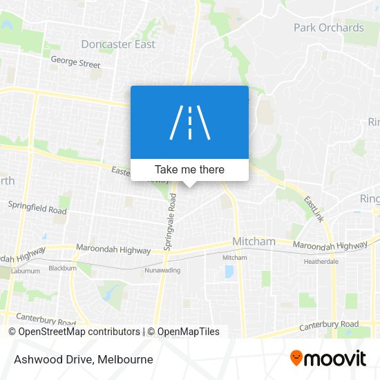 Ashwood Drive map