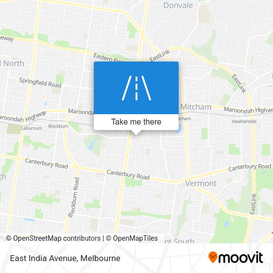 East India Avenue map