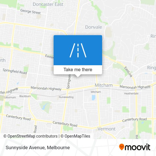 Sunnyside Avenue map