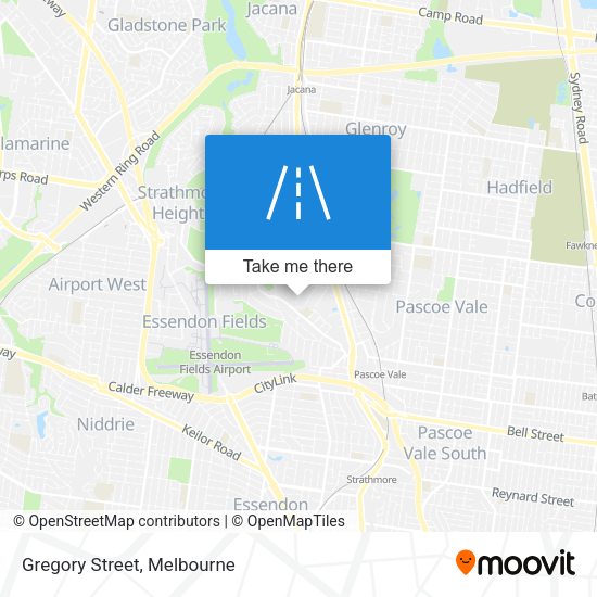 Gregory Street map