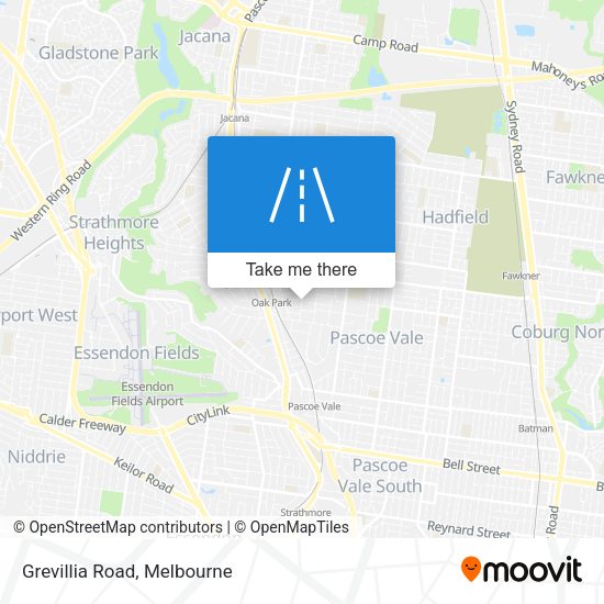 Grevillia Road map