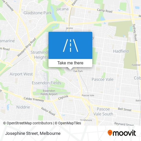 Josephine Street map