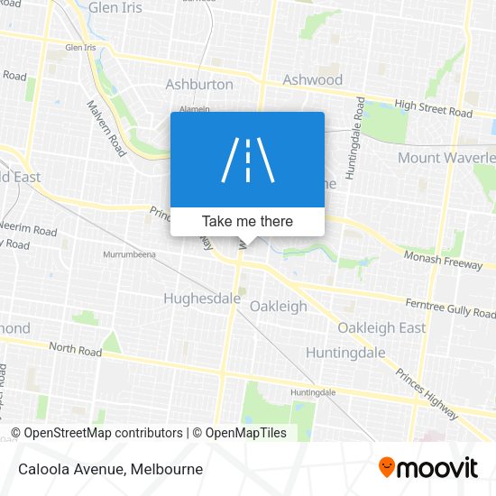 Caloola Avenue map