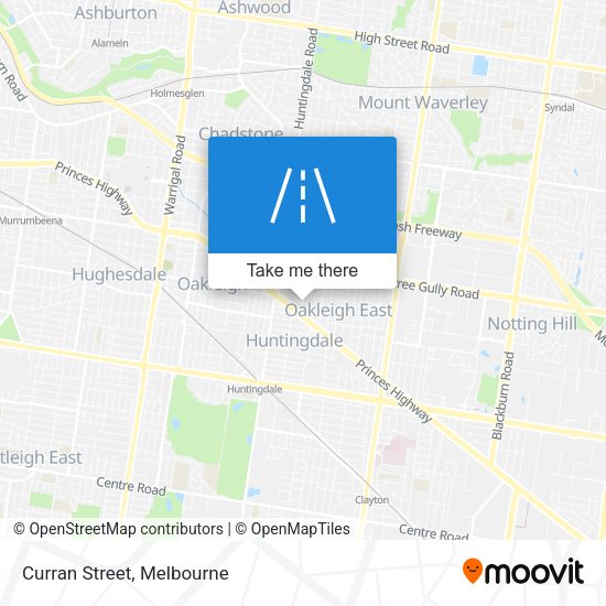 Curran Street map