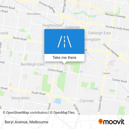 Beryl Avenue map