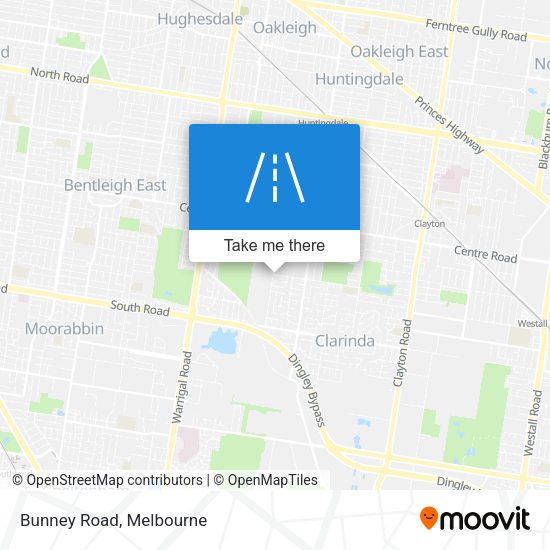 Bunney Road map