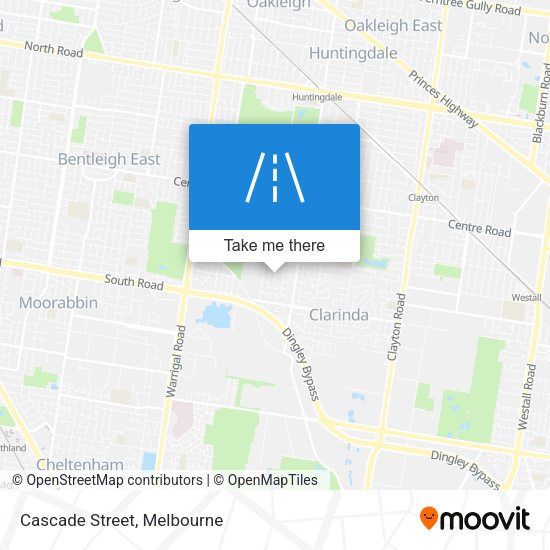 Cascade Street map