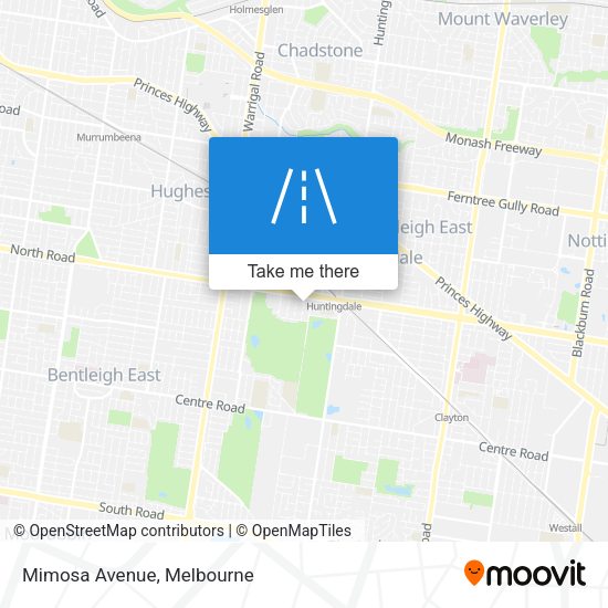 Mimosa Avenue map