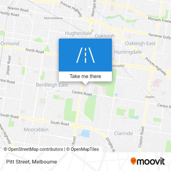 Pitt Street map
