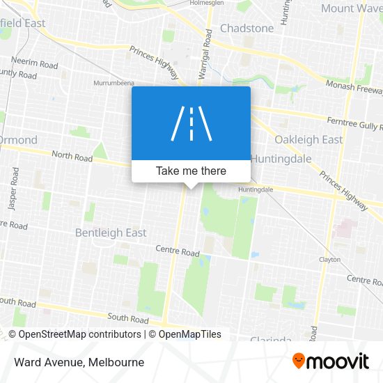 Ward Avenue map