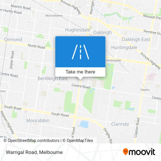 Warrigal Road map
