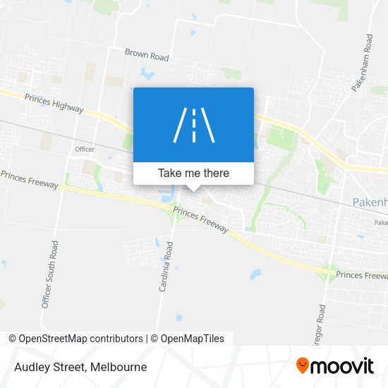 Audley Street map