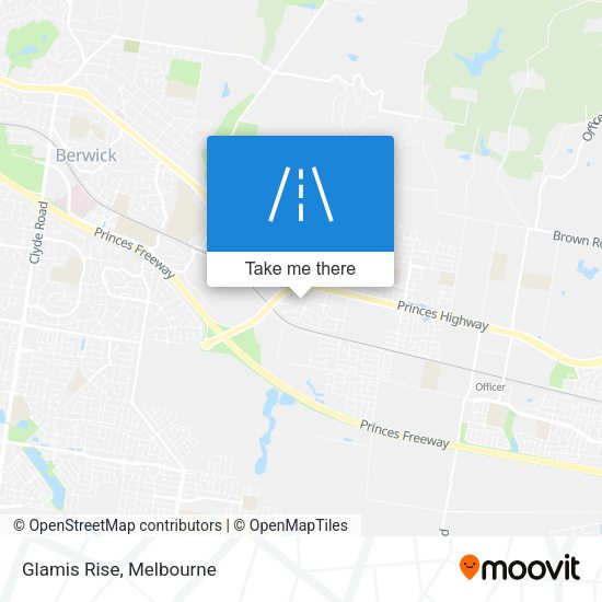Glamis Rise map