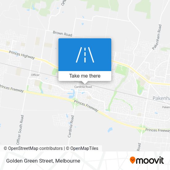 Golden Green Street map