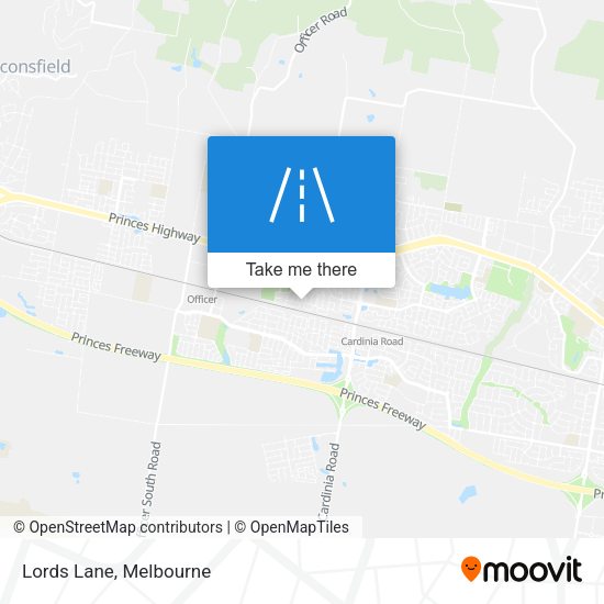 Lords Lane map