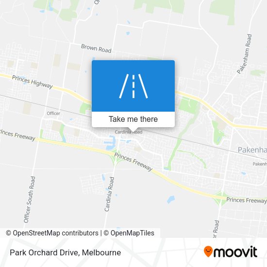 Park Orchard Drive map
