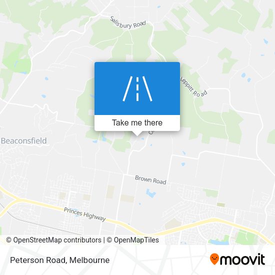 Peterson Road map