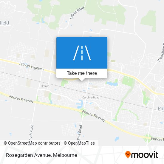 Rosegarden Avenue map