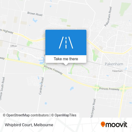 Whipbird Court map