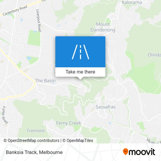 Banksia Track map
