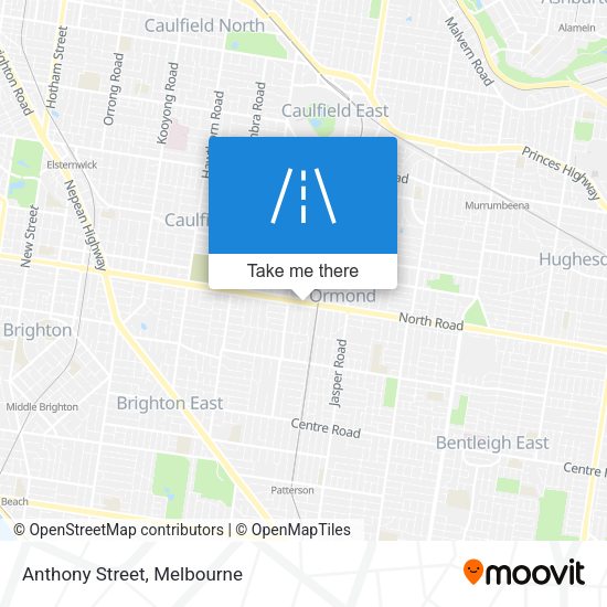 Anthony Street map