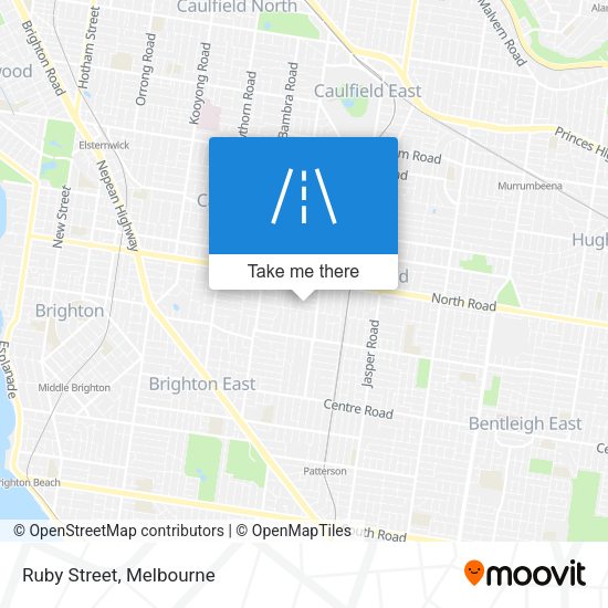 Ruby Street map