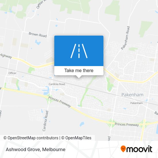 Ashwood Grove map