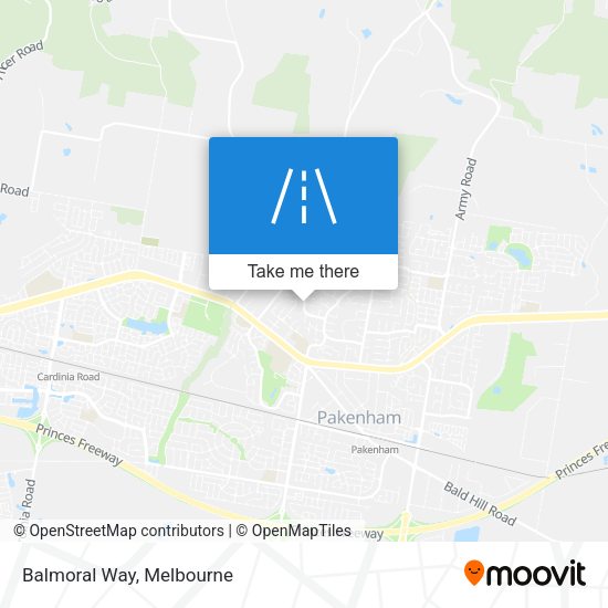 Balmoral Way map