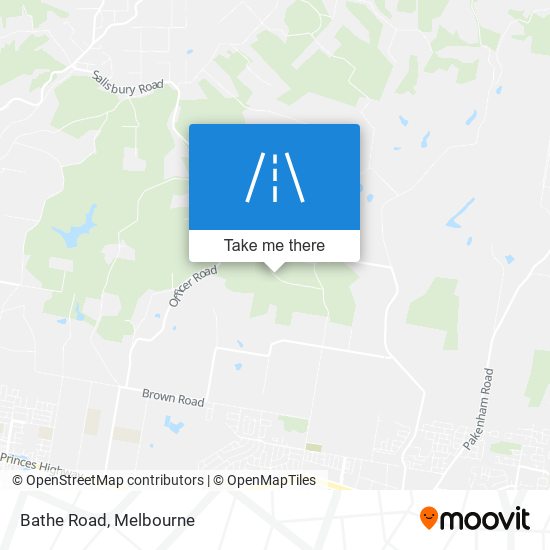 Bathe Road map