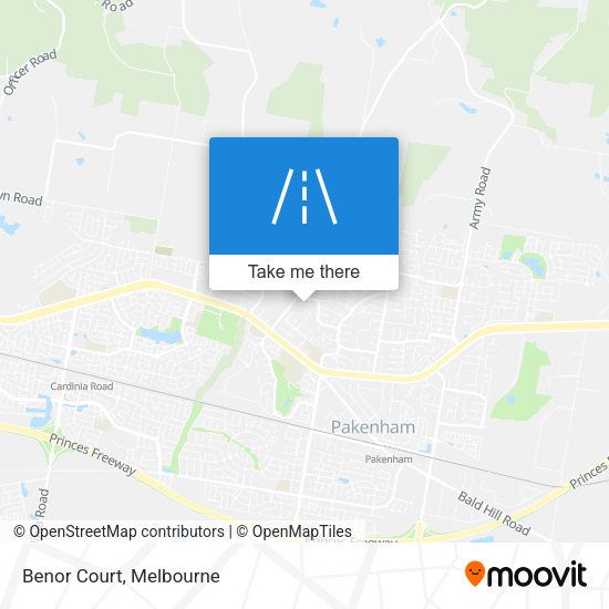 Benor Court map