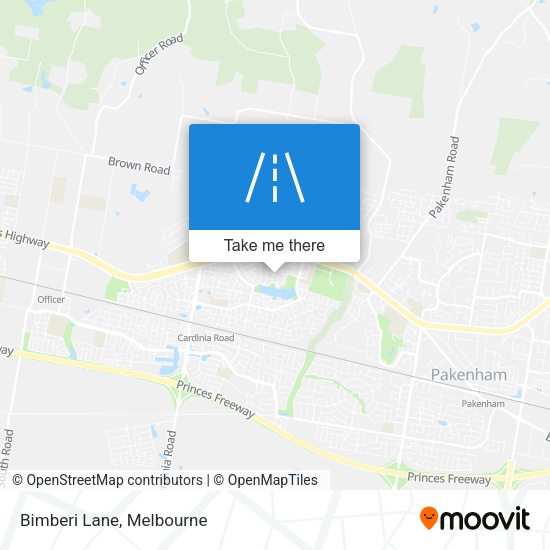 Bimberi Lane map