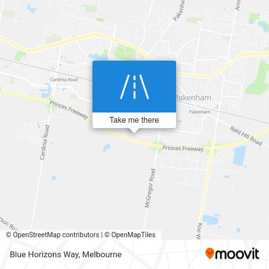 Blue Horizons Way map