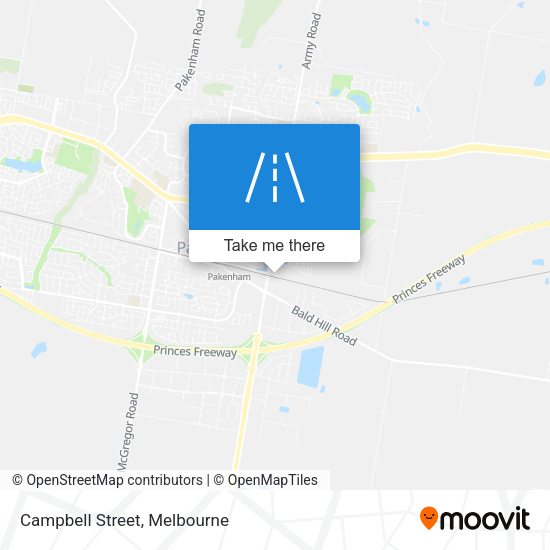 Campbell Street map