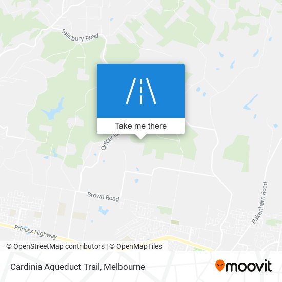 Cardinia Aqueduct Trail map