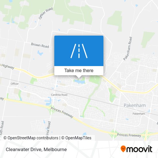 Clearwater Drive map