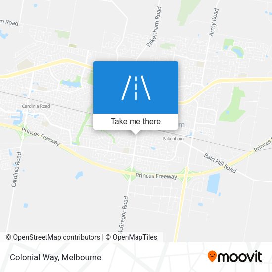 Colonial Way map