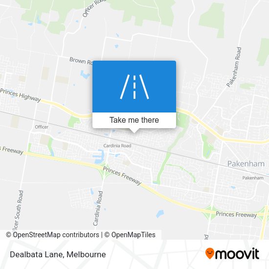 Dealbata Lane map