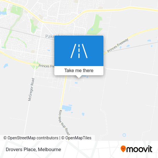 Drovers Place map