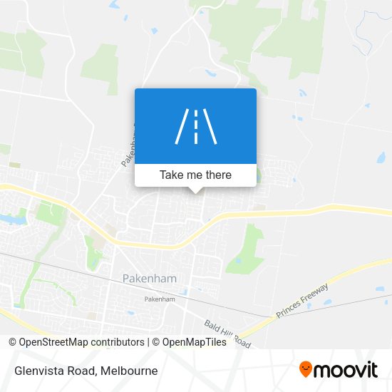 Glenvista Road map